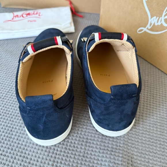 CHRISTIAN LOUBOUTIN 3210169 Blue Suede Pique‎ A Vontade Sneakers, 41.5, 42 main image 10
